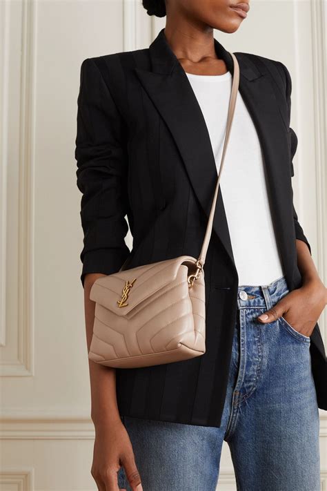 beige ysl loulou|LOU camera bag in quilted leather .